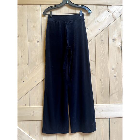 Spanx Velvet Velour Half Zip Wide Leg Tracksuit Set Black Size Small NWOT - Picture 10 of 14